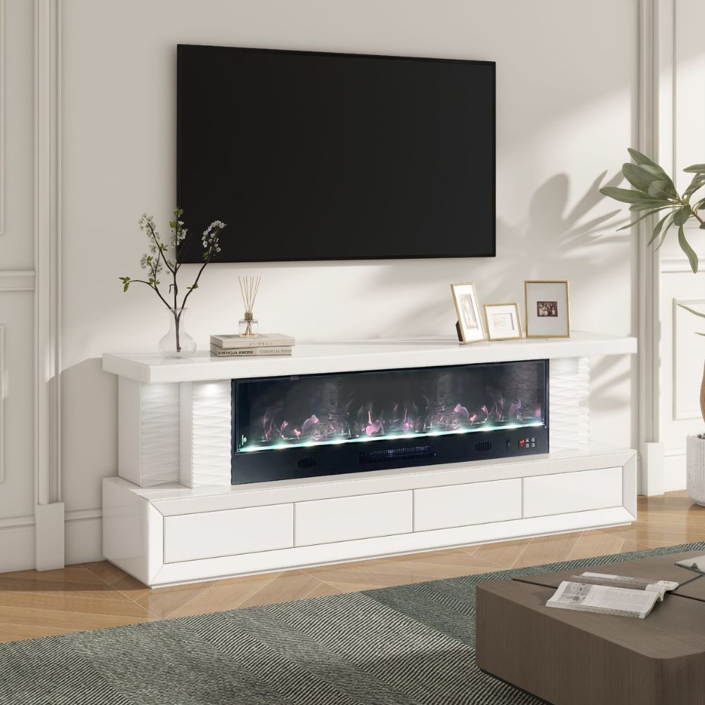 Meuble TV Cheminée Awax